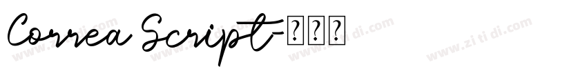 Correa Script字体转换